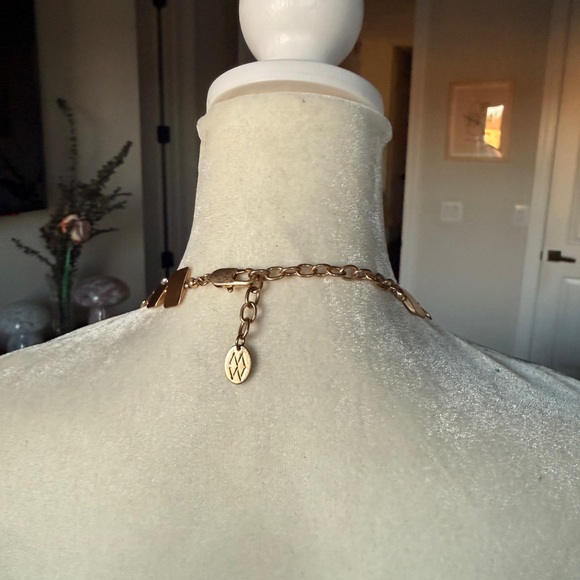 MarlaWynne Gold Square Necklace - Picture 7 of 7